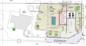 À Dardilly à 1 km des commerces terrain à bâtir viabilisé 1 149 m² hors copropriété permis déposé projet maison 172 m² 5 chambres garage double piscinable